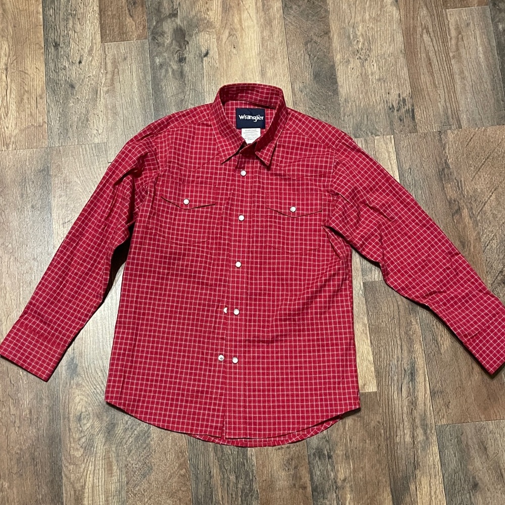 Red Plaid Wrangler Shirt